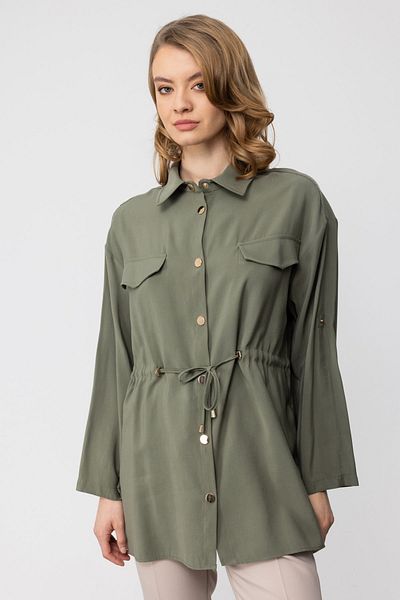 Ekol Mi Gathered Waist Shirt Tunic