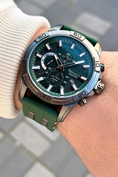Ferrucci Function FCF.03303FS.05 Silikon Kordon Erkek Kol Saati