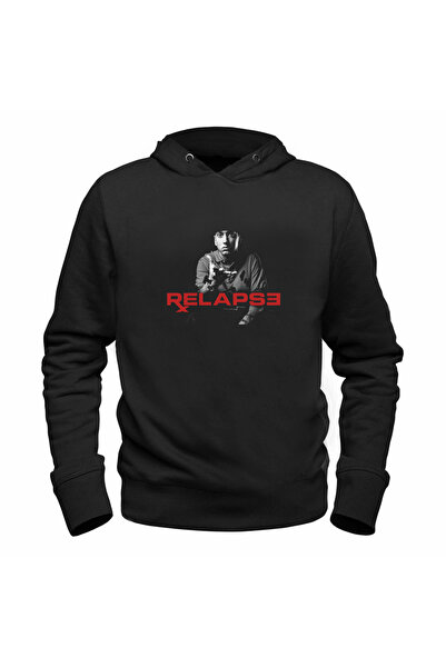 Alfa Tshirt سويت شيرت أسود مطبوع للأطفال من ايمينيم