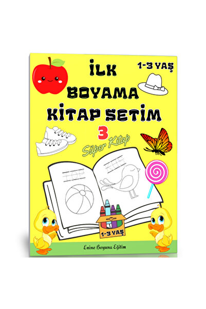 Enine Boyuna Eğitim My First Coloring Book Set (1-3 Years)