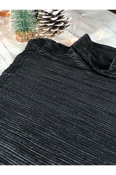 mirach Three-Dimensional Bright Fabric High-Rise Neck Collar Self-Striped Texture Sleeveless Hijab Stylish Neck Collar