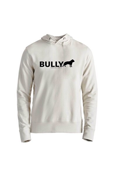 Alfa Tshirt Pitbull Printed Kids White Ecru Kids Sweatshirt