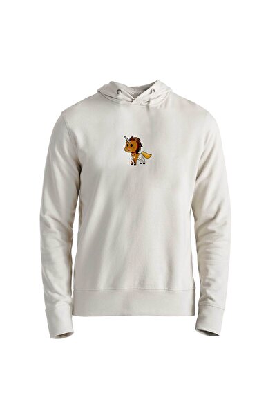 Alfa Tshirt Animal Unicorn Digital Printed Ecru Sweatshirt