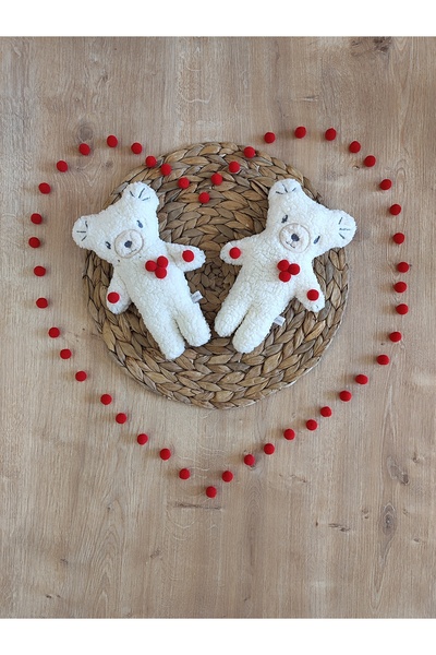 Tomuycuk 2'li Bebek Çocuk Oyuncaği Peluş Ayıcık Bebek Oyuncak Uyku Arkadaşı D...