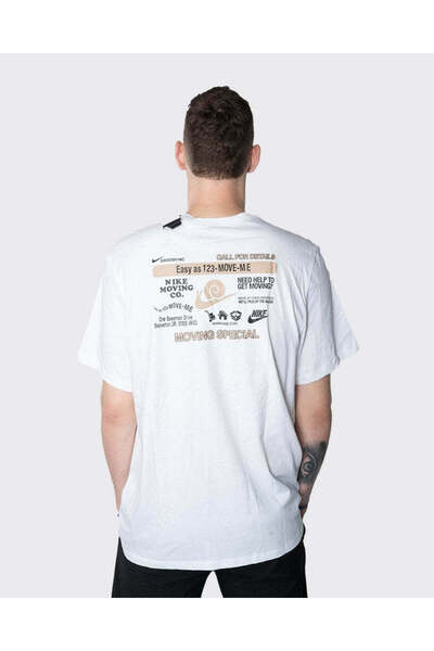 Nike Αθλητικό Ανδρικό Κοντομάνικο Λευκό T-shirt με Ειδικό Γραφικό DZ2845-100