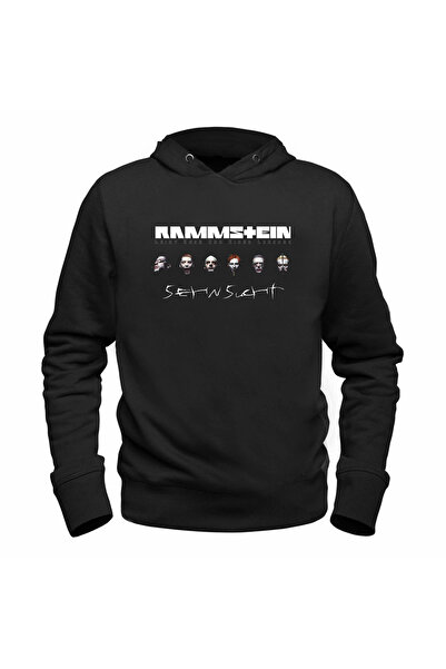 Alfa Tshirt سويت شيرت أسود للأطفال مطبوع رقميًا من Rammstein