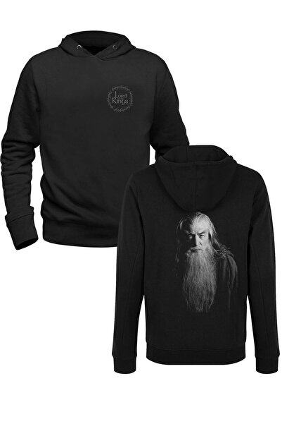Alfa Tshirt Lord Of The Rings Black Front Back Printed Children's Sweatshirt