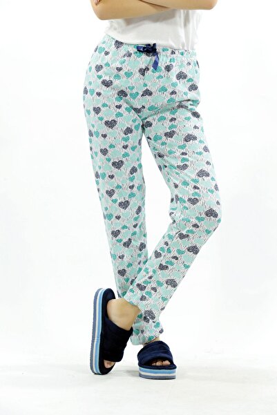 Penyelux Kadın StyleFlow Kalp Desenli Lastikli Rahat Eşofman Altı