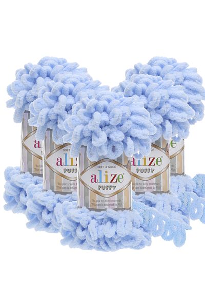 Alize Puffy 5-pack 183 Baby Blue πλεκτό νήμα