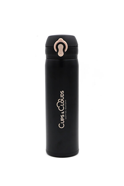 Cups & Clouds Siyah Termos