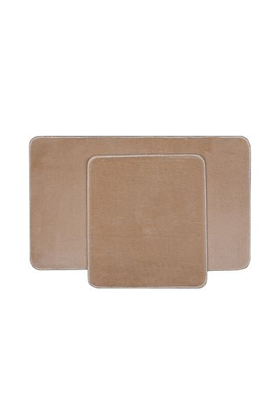 Myevilla My Evilla Modern Decorative Plush Simirna 50x80-50x40 Bathroom Toilet Set