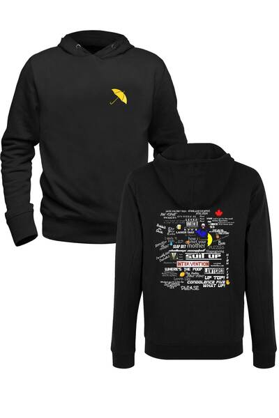 Alfa Tshirt How I Met Your Mother Black Front Back Children's Printed Sweatshirt
