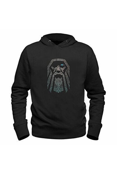 Alfa Tshirt Vikings Printed Kids Black Sweatshirt