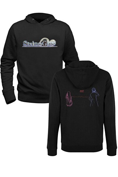 Alfa Tshirt سويت شيرت للأطفال مطبوع باللون الأسود من الأمام والخلف
