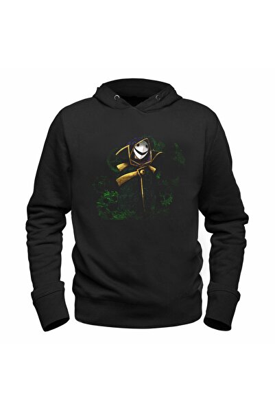 Alfa Tshirt سترة Steins;gate مطبوعة للأطفال باللون الأسود