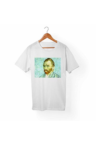 Alfa Tshirt Tricou alb pentru copii Van Gogh