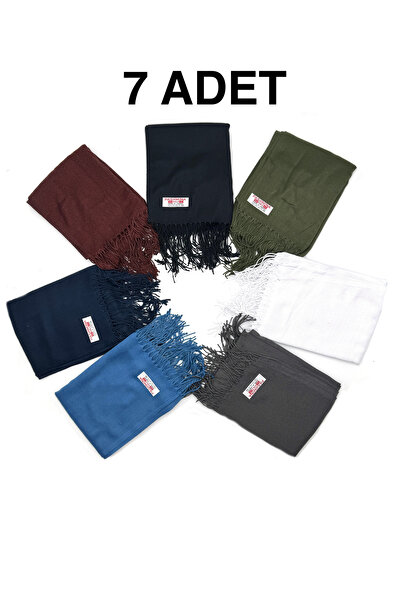 nazipek Σετ 7 Βαμβακερά σάλια πασμίνας βισκόζης 180x70 εκ. με φούντες υψηλής ...