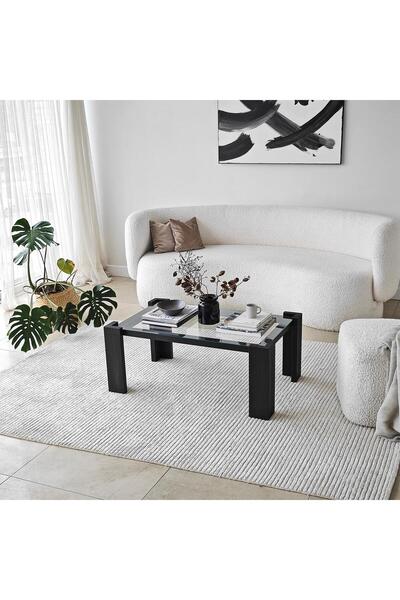 NEOstill - Castello Masif Sehpa / Antrasit 91x58cm