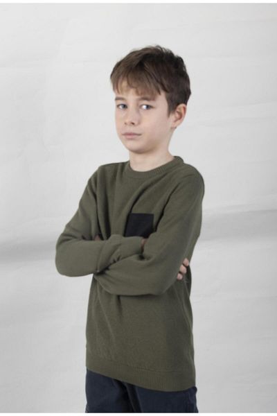 ALEXANDERGARDI CHILDREN'S KNITWEAR SWEATER WITH POCKET DETAIL(C22-18937)