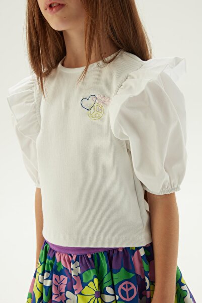 Tyess Λευκή μπλούζα για κορίτσια BG Store