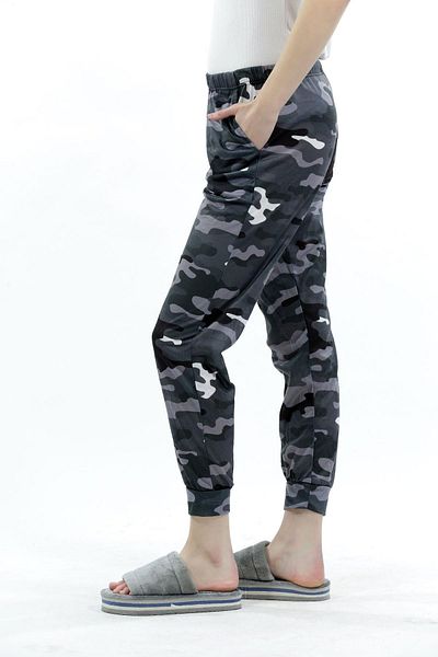 Penyelux Women's CityChic Urban Comfortable Camouflage Cotton Elegant Jogger Pants