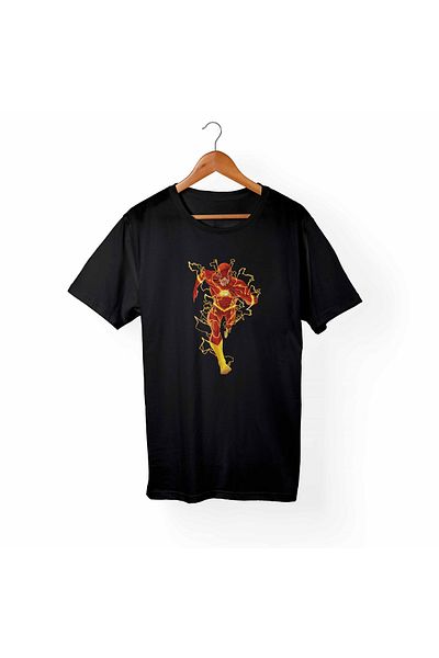 Alfa Tshirt Tricou negru pentru copii The Flash
