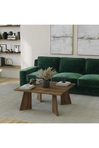 NEOstill - Stiletto Sehpa / Ceviz Renk & 80X80 cm