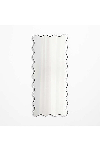 MKS Design 50x120 Dalgalı Asimetrik Duvar Dekor Aynası / Asimetrik Ayna / Konsol Aynası / Düzensiz Ayna