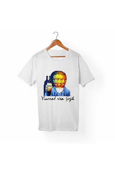 Alfa Tshirt Tricou alb pentru copii Van Gogh