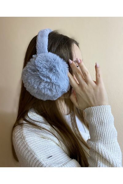 sema aksesuar Culoarea Albastră Protecție împotriva Frigului Moale Cască pentru urechi cu blană de iarnă - Moale