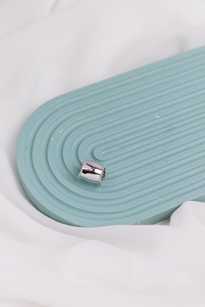 Sacha Accessories Lump Detail Silver Ear Cuff Earrings