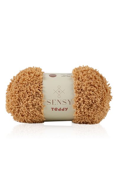 SENSY Teddy Hand Knitting Thread Cardigan Sweater Thread Blanket Thread Scarf Thread Beanie Thread Hand Knitting Thread Milk Coffee