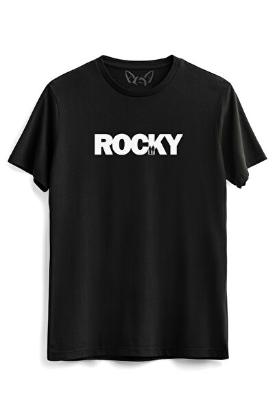 Alfa Tshirt تي شيرت أسود للأطفال مطبوع رقميًا من Rocky Balboa