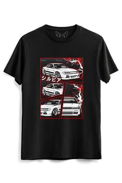 Alfa Tshirt Παιδικό μαύρο μπλουζάκι με στάμπα αυτοκινήτου
