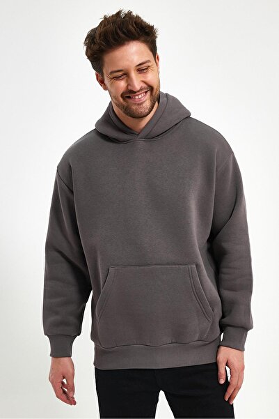 yakamor سويت شيرت بقلنسوة مدمج للجنسين بثلاثة خيوط