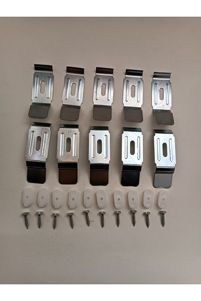 Numaca Stor Zebra Curtain Mounting Bracket Metal Portray Cornice Bracket 30 Pieces Closed (Crowned) Case 5cm