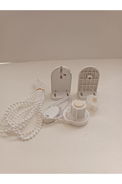 Numaca Set de reparare a perdelei Stor Zebra, cu lățime de 4,5 cm, set de reparare a carcasei, mecanism, dopuri pentru țevi, capace laterale pentru lanț