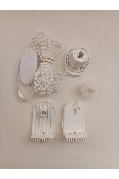 Numaca Set de reparare a perdelei Stor Zebra 3,7 cm Set de reparare a carcasei înguste Mecanism - dop de țeavă - lanț - capace laterale