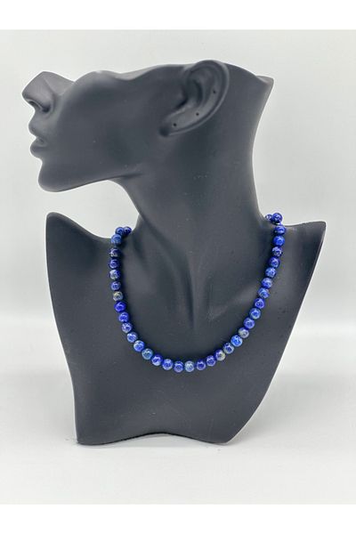 Hobimos 100% Natural Stone Necklace Lapis Stone