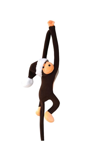 UgurToyss Brown Cute Hat Plush Toy Monkey 70 cm
