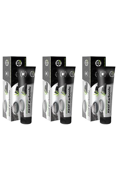 Mecitefendi Activated Carbon Toothpaste 75ML X 3 PCS