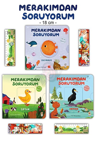 Sincap Kitap Merakımdan Soruyorum 3'lü Set - Okyanus - Orman - Çiftlik