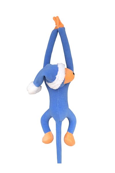 UgurToyss Plush Toy Monkey with Blue Cute Hat 70 cm