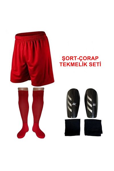 xeox Luxury Football Shorts Socks Shin Guard Set