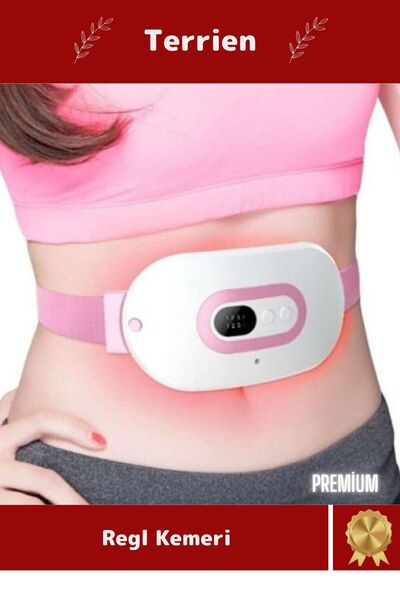Terrien Premium Yeni Seri Dijital Bel Sırt Kas Karın Ağrı Sıcaklık Titreşim Ayarı Masaj Özellik Adet Kemeri