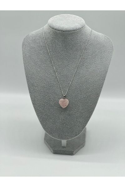 Hobimos 100% Original Natural Stone Women's Necklace Pink Quartz