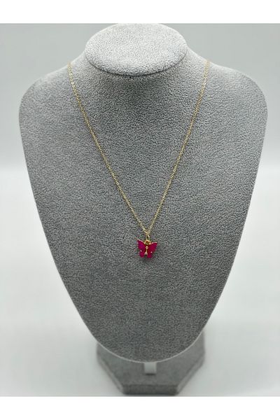 Hobimos Butterfly Figured Women's Necklace