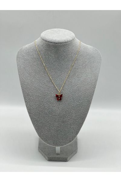 Hobimos Butterfly Figured Women's Necklace