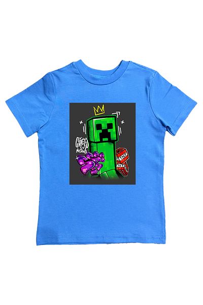 MINECRAFT Tricou pentru copii de vară - imprimat, bumbac pieptănat