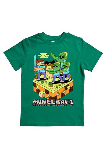 MINECRAFT Tricou pentru copii de vară - imprimat, bumbac pieptănat